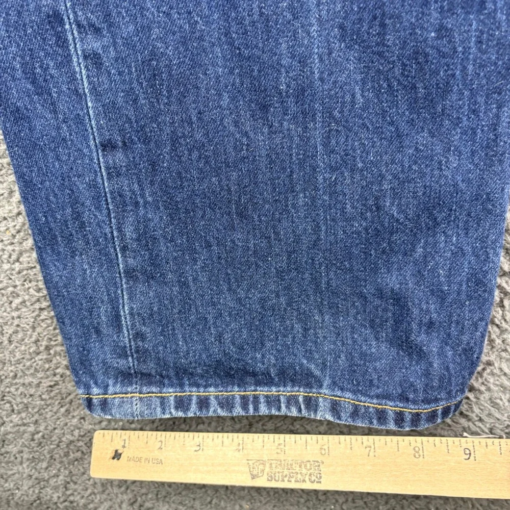 Levis 501 Original Straight Leg Button Fly Blue‎ Denim Jeans Mens 42x32